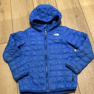 The North Face Quilted Puffer Jacket Blue Toddler Boy 6T